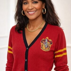 Warner Bros. Red and Black Harry Potter Cardigan
